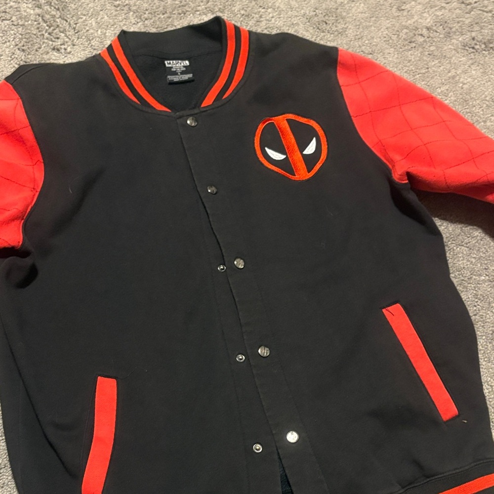 DEADPOOL VARSITY MENS Jacket - Picture 1 of 3
